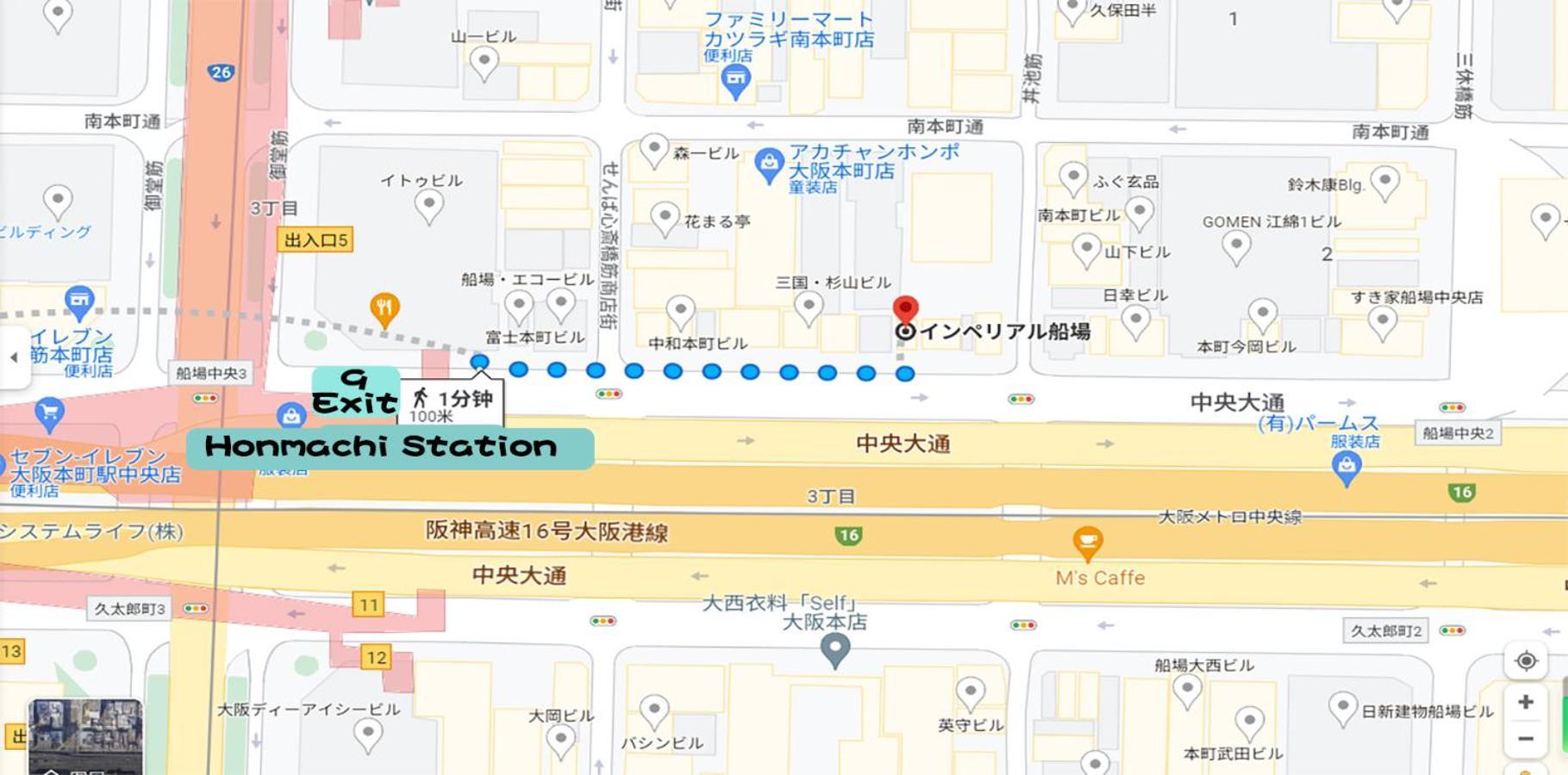 شقة Imperial 心斎橋本町 أوساكا المظهر الخارجي الصورة